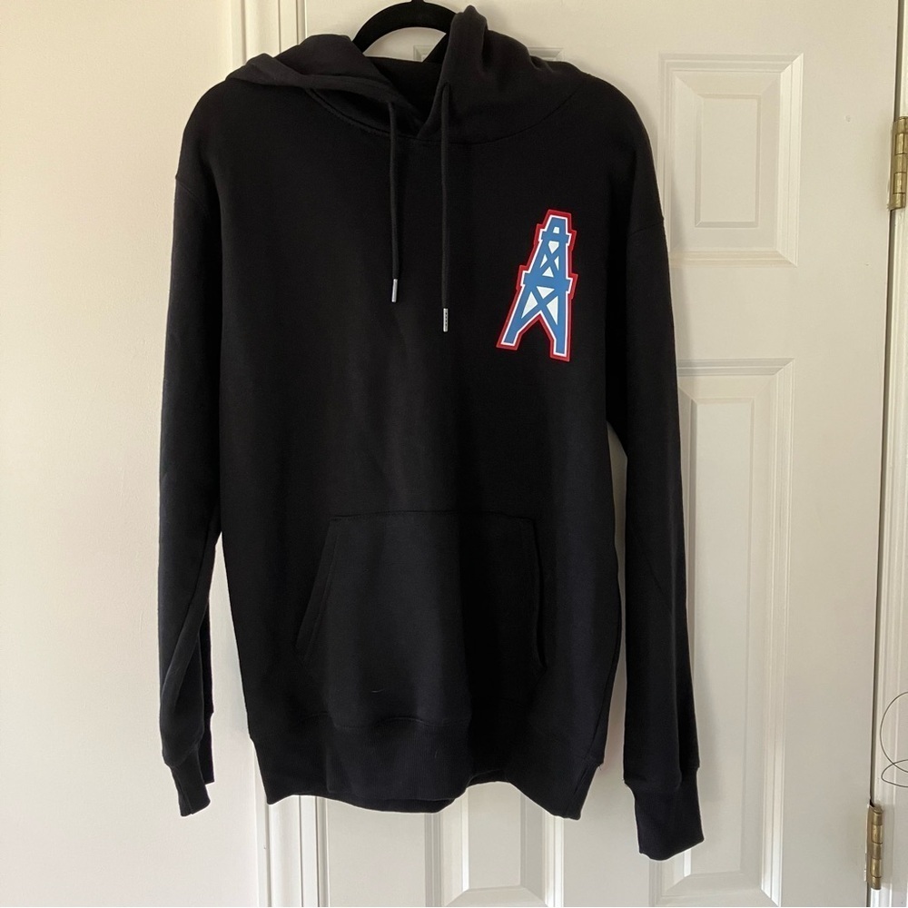 NWT NFL Houston Oilers Black Hoodie with Logo (medium)